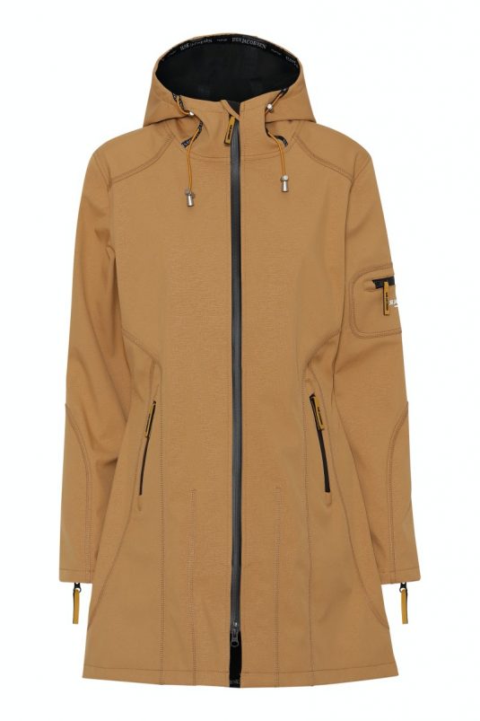 Ilse Jacobsen Rain07 softshell raincoat waterproof breathable cashew brown