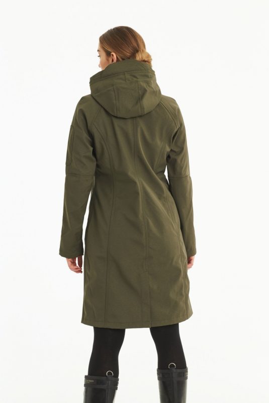 Ilse Jacobsen Rain37L soft shell raincoat army green