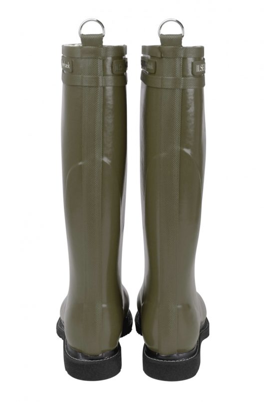 Ilse Jacobsen Tall Laced Rubberboot - Army Green