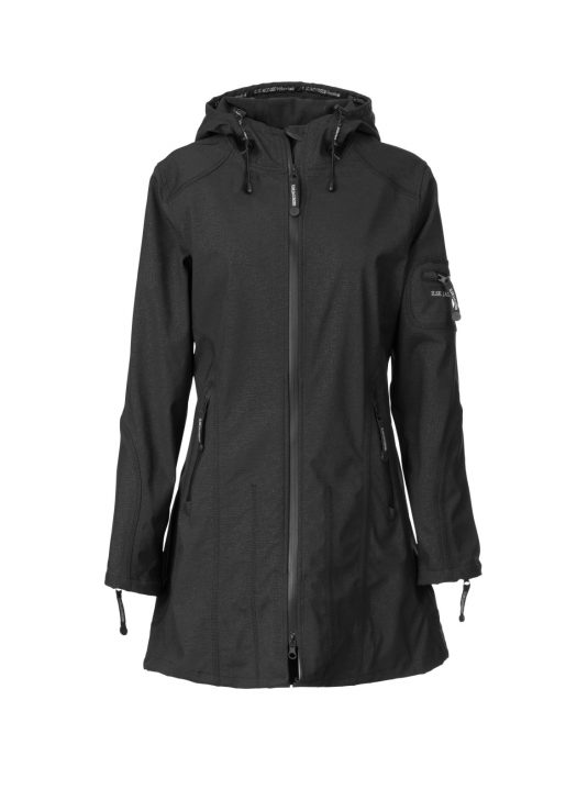 Ilse Jacobsen Soft Shell Raincoat (Style Rain07) - Black