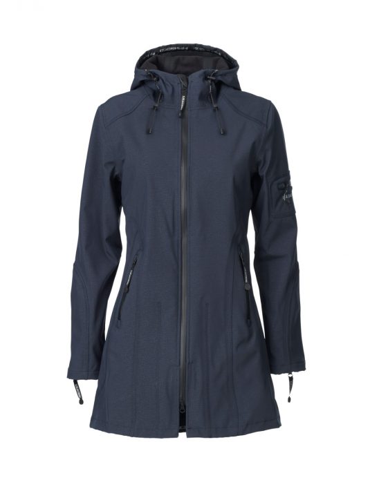 Ilse Jacobsen Soft Shell Raincoat (Style Rain07) - Indigo