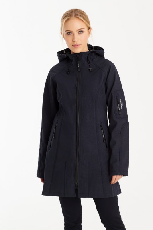 Ilse Jacobsen Soft Shell Raincoat Rain37 Black Indigo