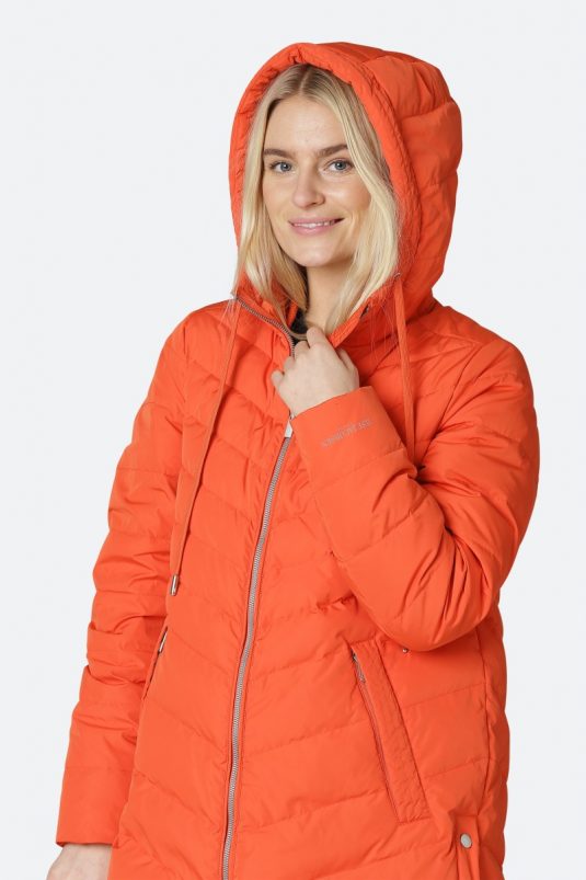 Ilse Jacobsen Peppy01 warm winter down coat insulated warm orange