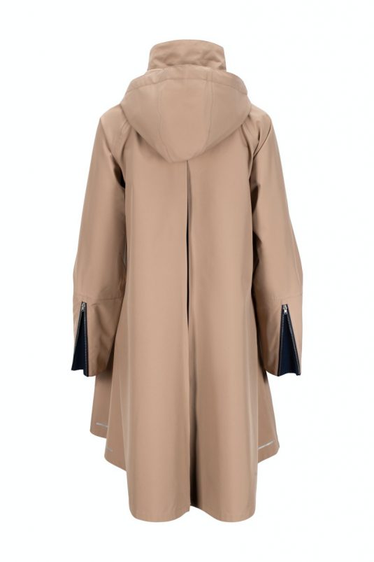 AE Rainwear Firenze Beige Lightweight Waterproof Breathable Ladies Raincoat