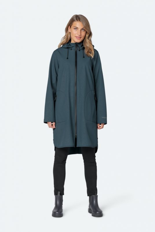 Ilse Jacobsen Rain128 Soft Shell Raincoat Orion Blue 1