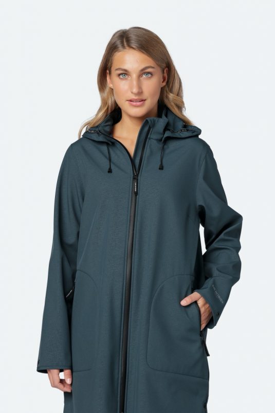 Ilse Jacobsen Rain128 Soft Shell Raincoat Orion Blue 1