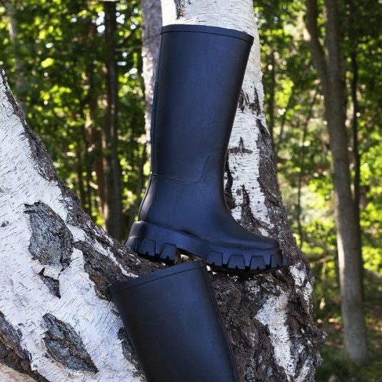 Ilse Jacobsen Rub Moon RubMoon black rubber boots chunky soles