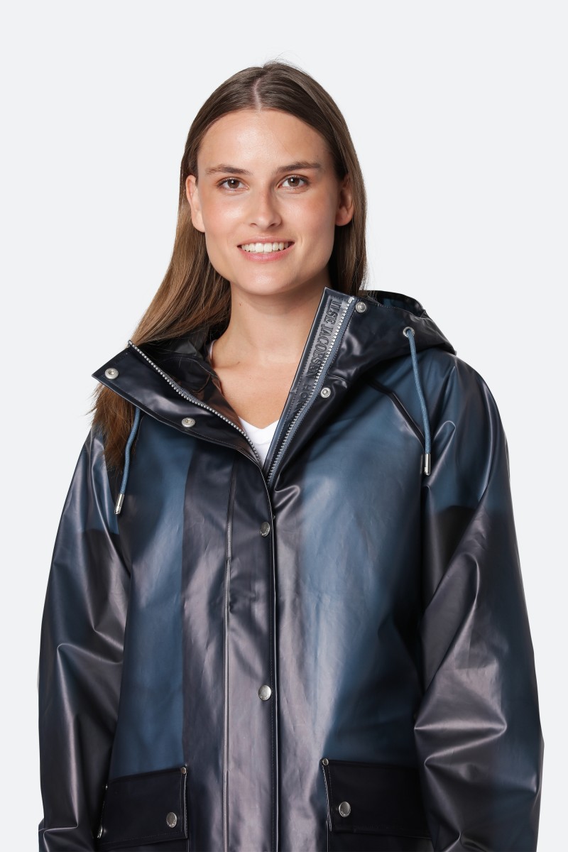 Ilse Jacobsen Rain134 Clear Rain Semi-transparent Raincoat | Walk The Storm