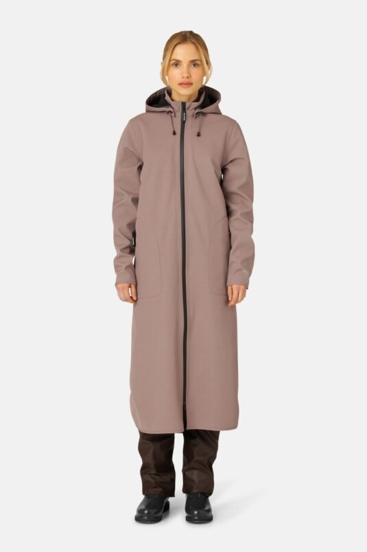 Ilse Jacobsen Softshell Raincoat Waterproof Storm protection rainwear long coat windproof black water resistant outdoor style