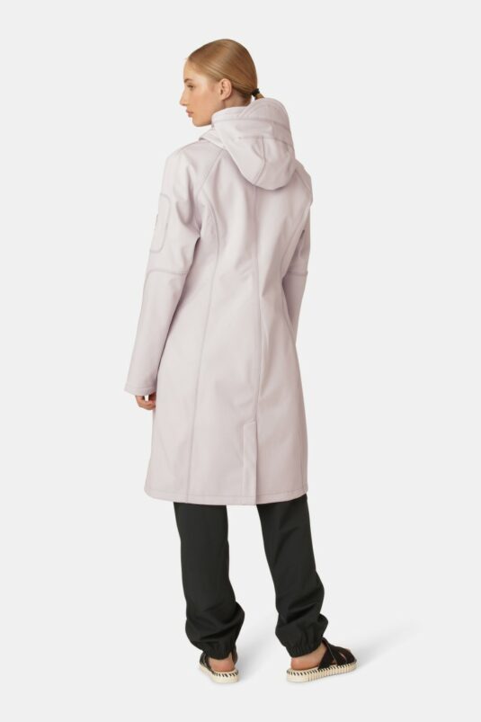 Ilse Jacobsen Soft Shell Raincoat waterproof breathable Rain37L concrete grey white