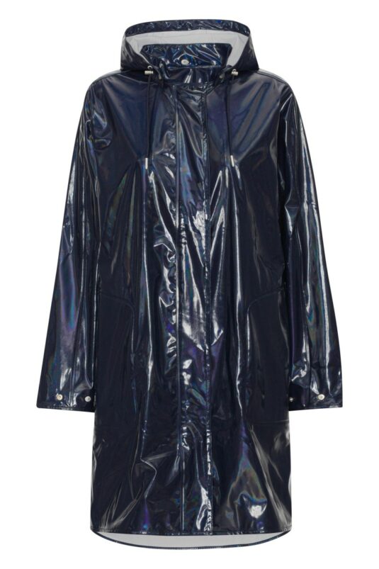 Ilse Jacobsen Raincoat Glossy line Rain71 shiny rainwear storm coat waterproof downpour rain beautiful coat