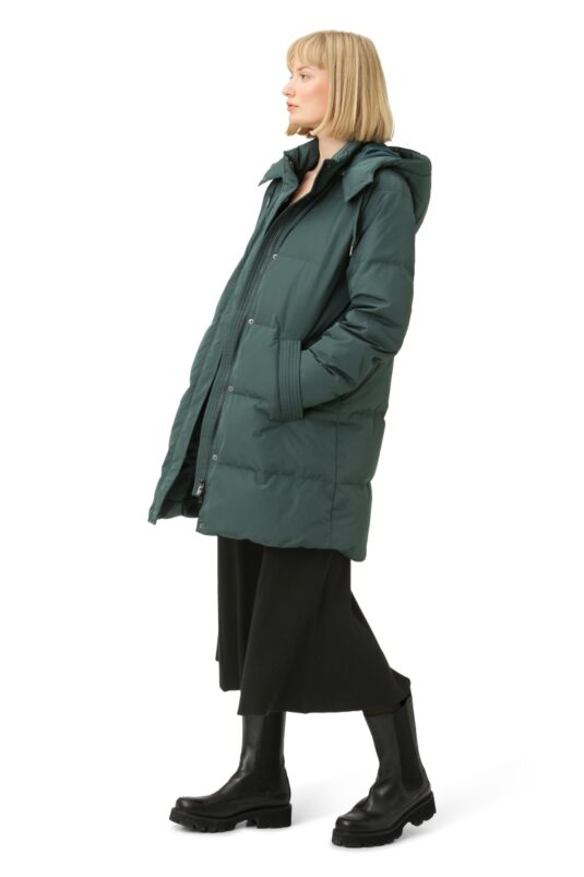 Ilse Jacobsen warm winter down coat full hood zip warmth storm protection insulated winter coat