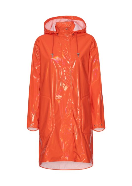 Ilse Jacobsen Light true Rain Glossy Raincoat A-line waterproof coat