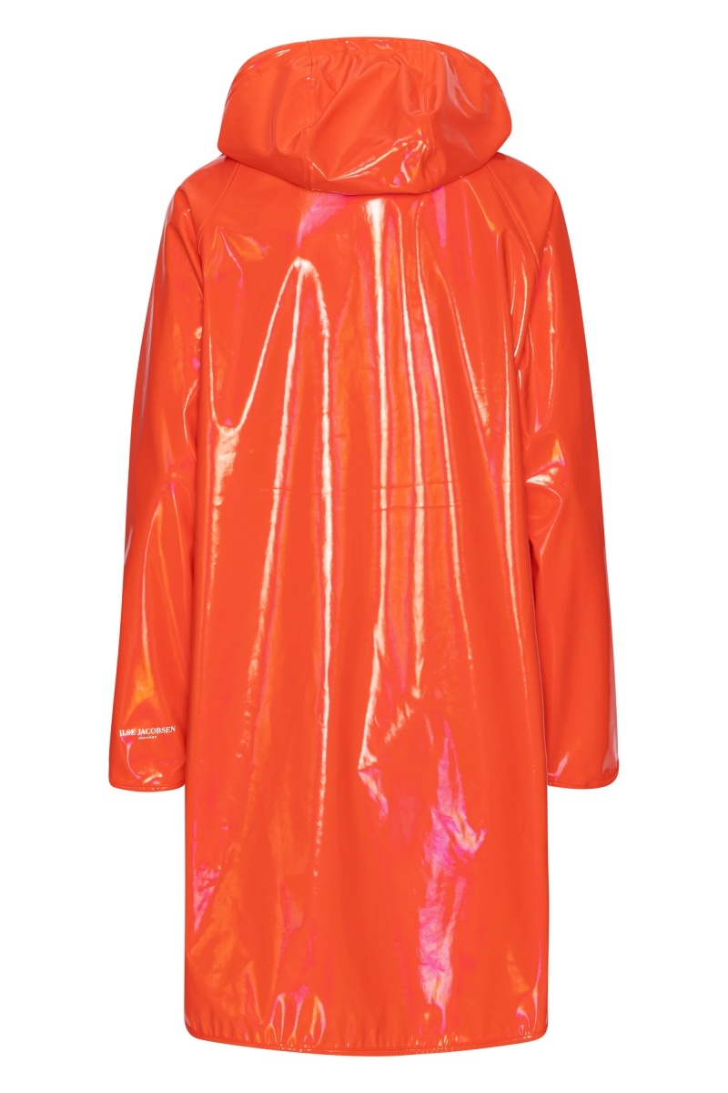 Ilse Jacobsen Rain71G Glossy A-line Raincoat (2024 Spring Summer Season ...